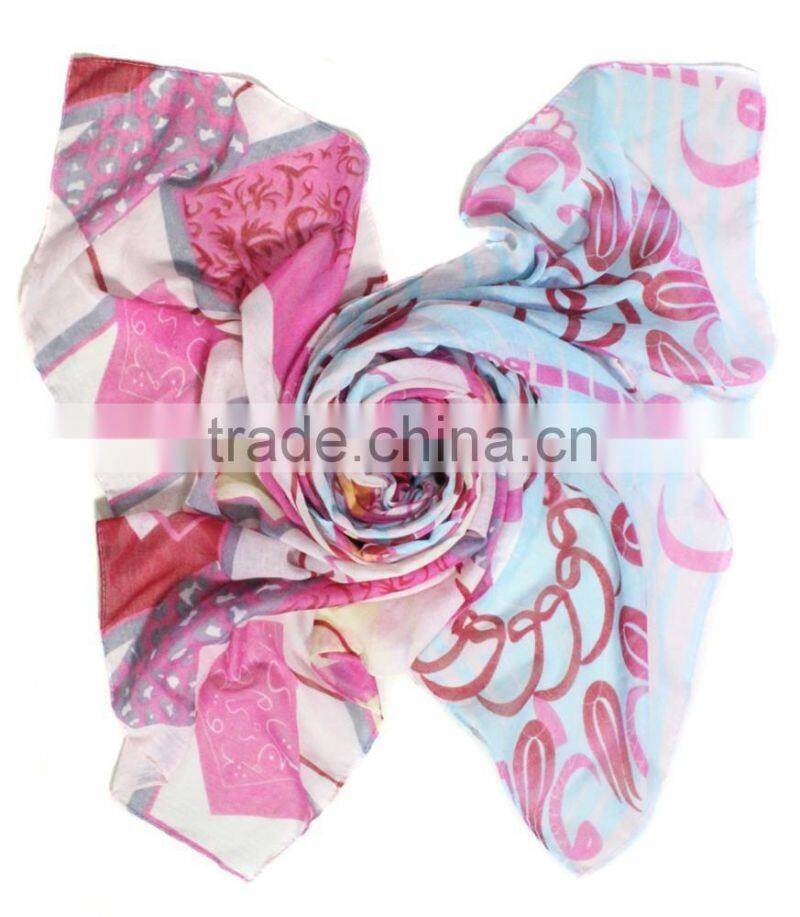flower printing most popular infinity scarves oem