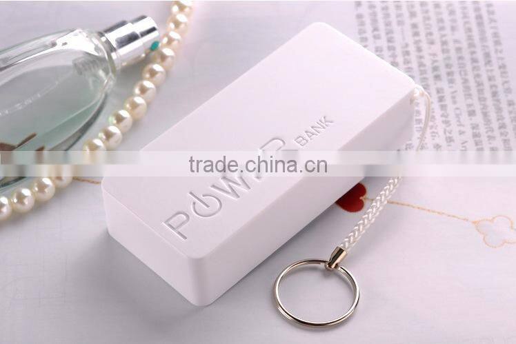 Slim keychain style portable usb charger power bank 5200mah