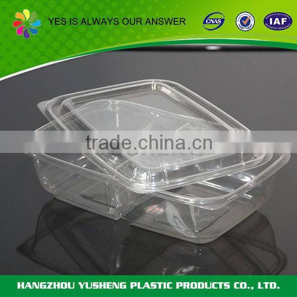 Disposable plastic takeaway food container,clear plastic food containers with lids