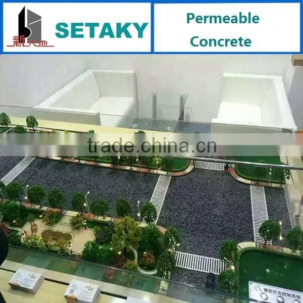 colorful permable concrete for sideway