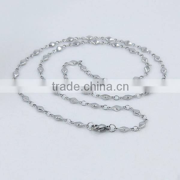 Variety color chain necklace stainless steel fake gold chains