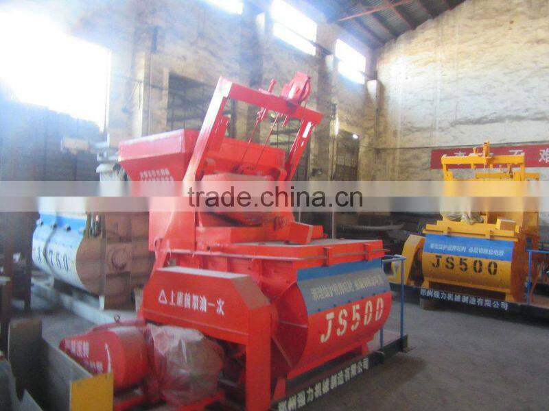 Price Of Portable JS500 Double Horizontal Axle Concrete mixer For sale