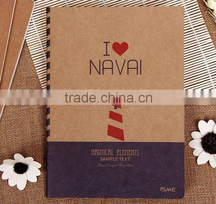 2014 Wholesale notebook of kraft paper cover