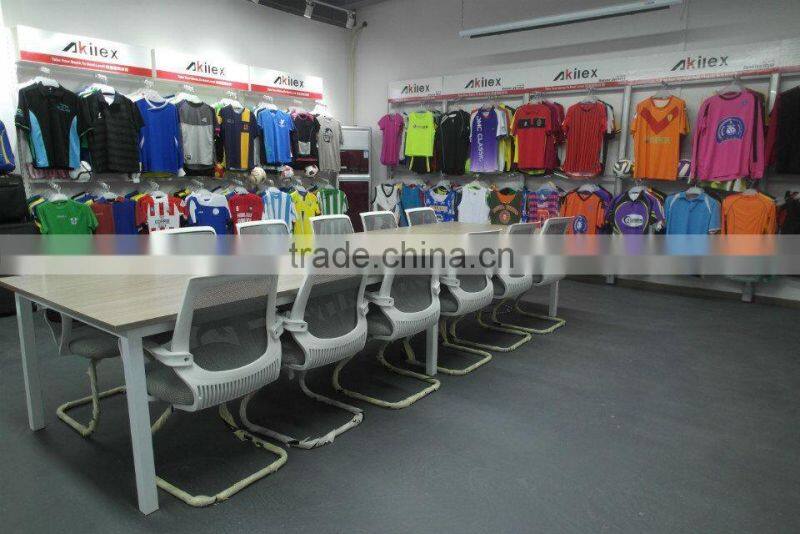 2016 new slim men black soccer jersey