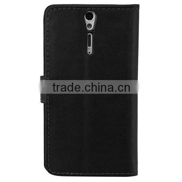 Elegant PU leather case for the Sony Xperia S LT26i, magnetic fastener and stand function COVER FOR SONY