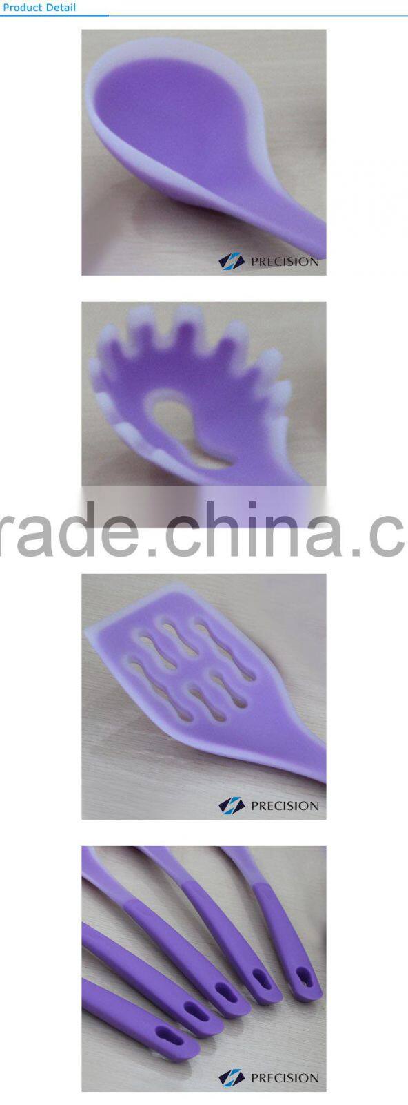 Fully Certificate Silicone Kitchen Utensil with High Quality Handle