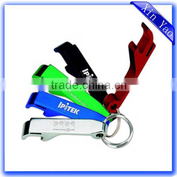Factory promotion antique zinc alloy custom bottle opener keychain