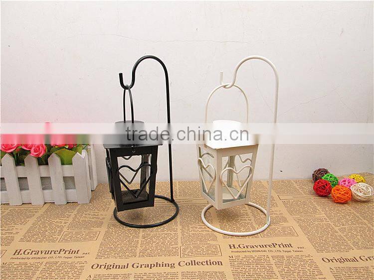 Heart shaped candlestick classical European-style metal candle holder