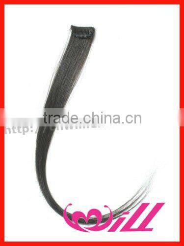 High Quality Pretty Easy Clips Hair Extensions Hot Pink Cheap 1 pc Clip in Hair Extension Human Hair Extension