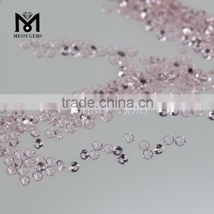 Wuzhou Large In Stock Synthetic Charming Pink Color Crystal Nano Gems