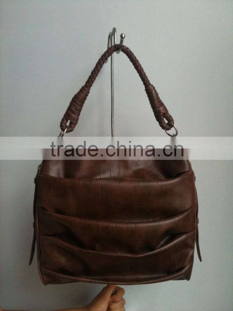 Wax fabric new style cheap shoulder and tote handbag from China manufacturer for African wax fabric handbag