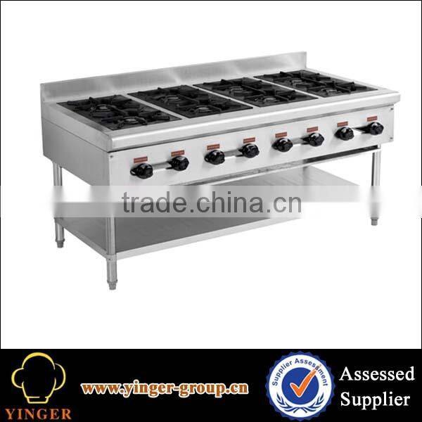 6 Burner gas stove With Splash Back