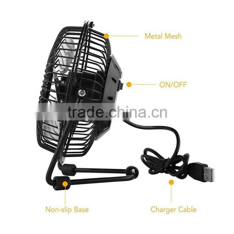 Electric metal portable office desk USB mini fan cooler