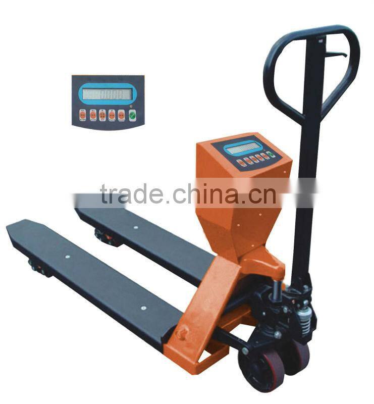 Pallet scale for warehouse