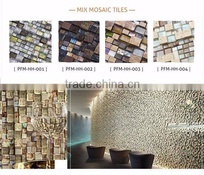 Hot Sale Luxury Triangular Random Mixed Color Spell Shell Mosaic Tiles