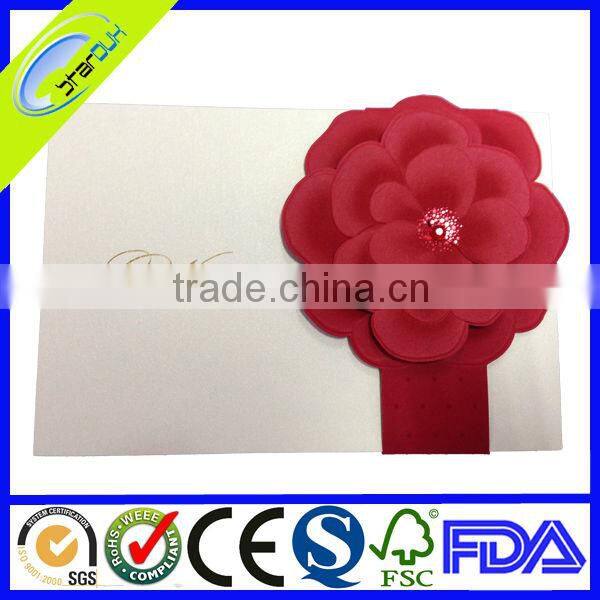3d printing wedding invitation card 3d card of buddhist