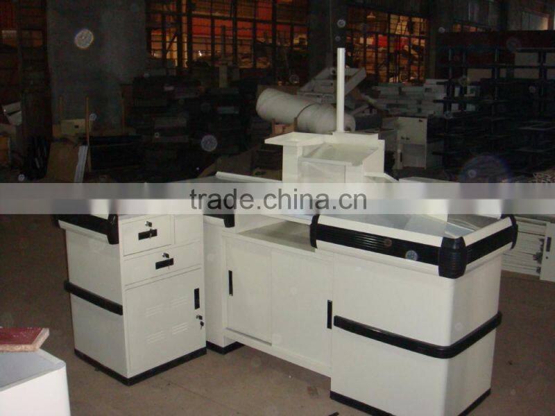 RH-CE002 electronic cash register machine Electric Cash Table With Conveyor Belt