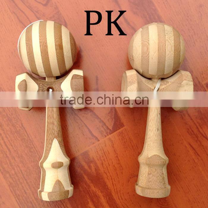 Factory custom natural bamboo kendama