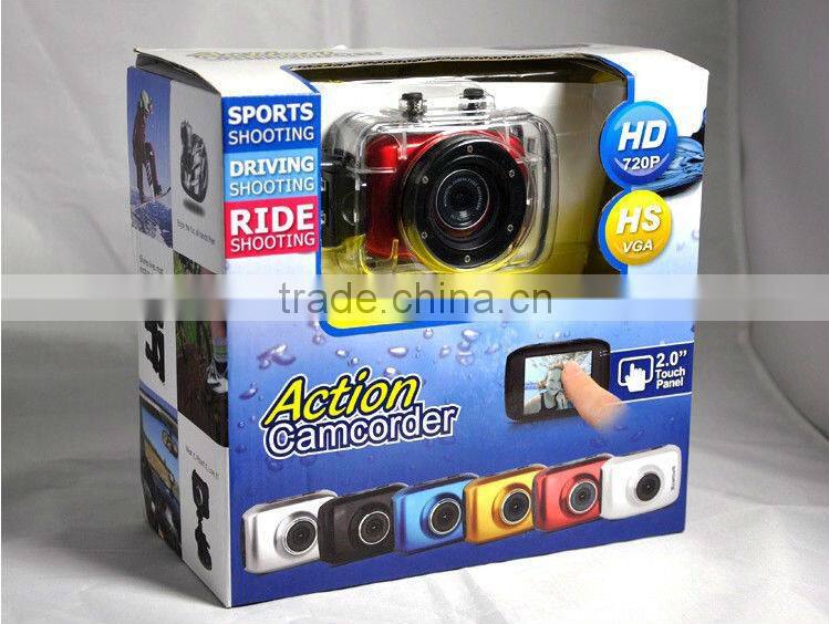 Waterproof action camera , Mini DVR HD 720p H 264