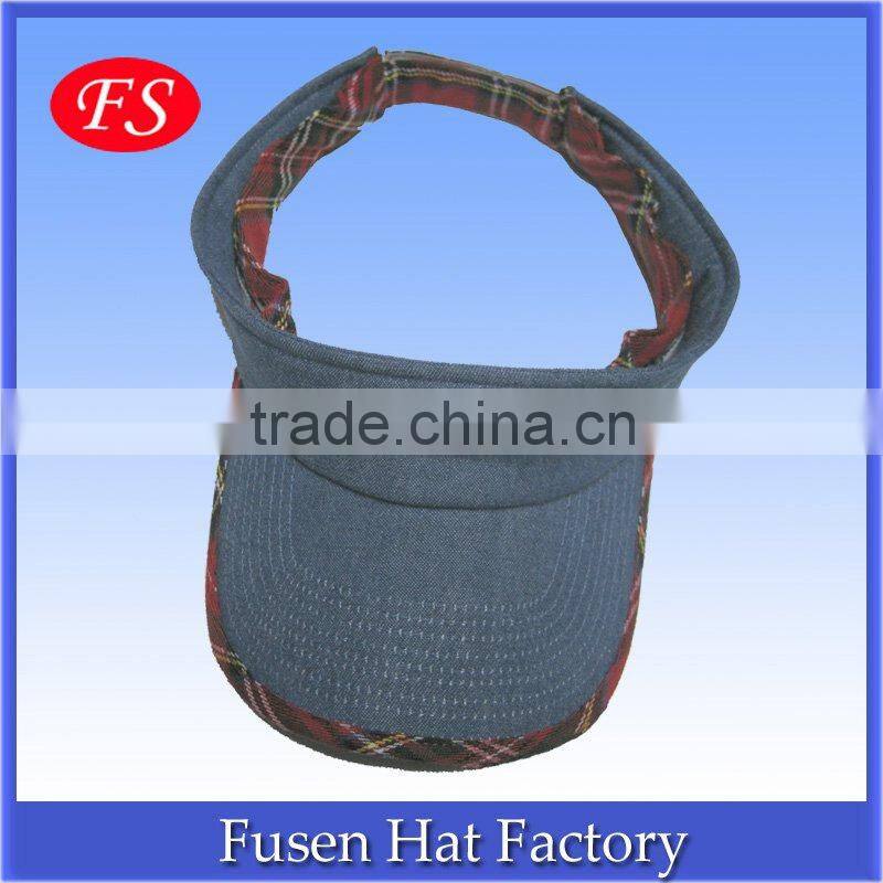 customized wide popular Visor sun protection hats/useful visor caps