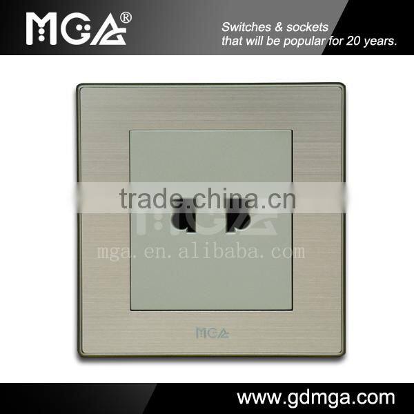 10A Electric Switch and Socket w Metal Panel