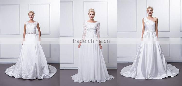 Hotsale A-line sweetheart neckline design used organza fabric with a beautiful sash bridal/bridalmaid dress