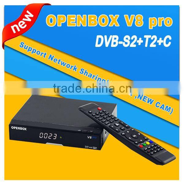Dual core V8pro DVB-S2/T2/Cable internet tv /IPTV set top box for italy ,UK,Uganda,