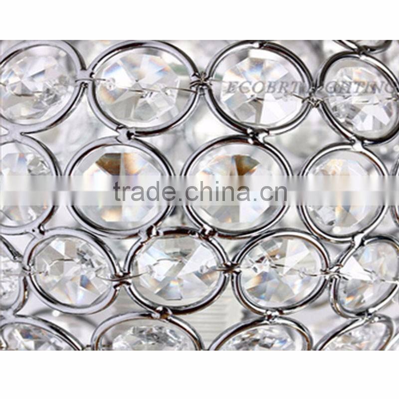 E14 contemporary indoor 2-lamps crystal lighting wall light 110-240v ac
