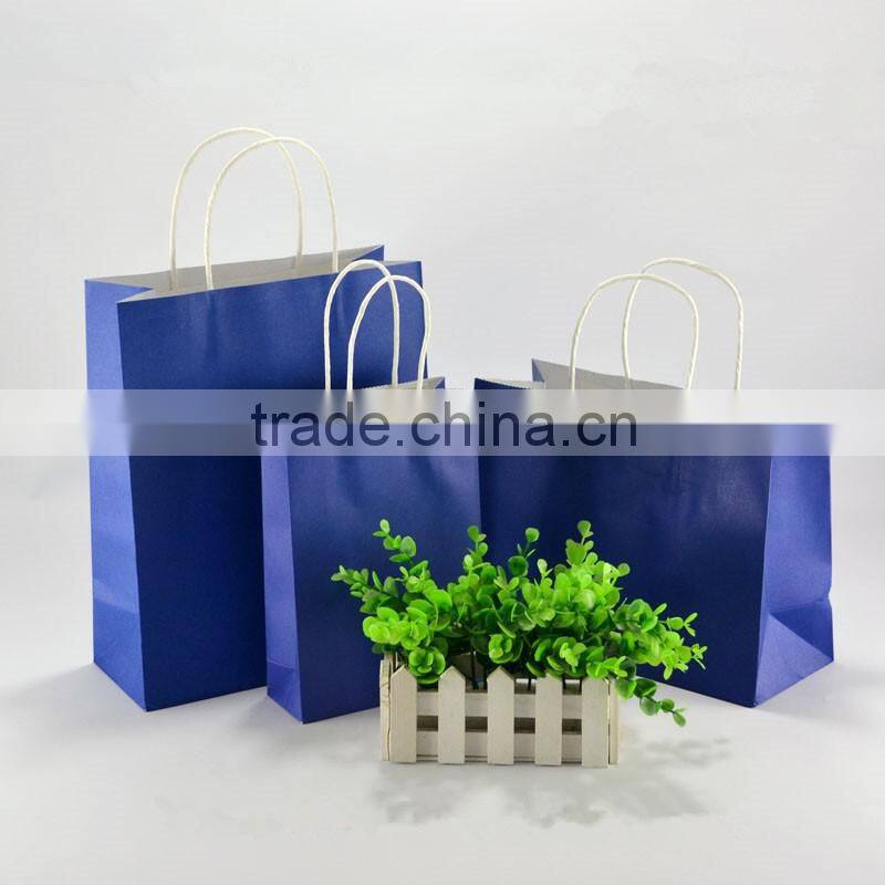 Brown kraft paper bag with twisted paper handle
