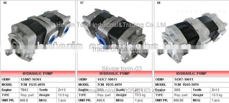 FD20-30Z5 Forklift Hydrualic Pump,Shimadzu/Kayaba/TCM Pump 117M7-10321