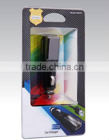 New style usb car charger with blue led ,CE,ROHS certificate
