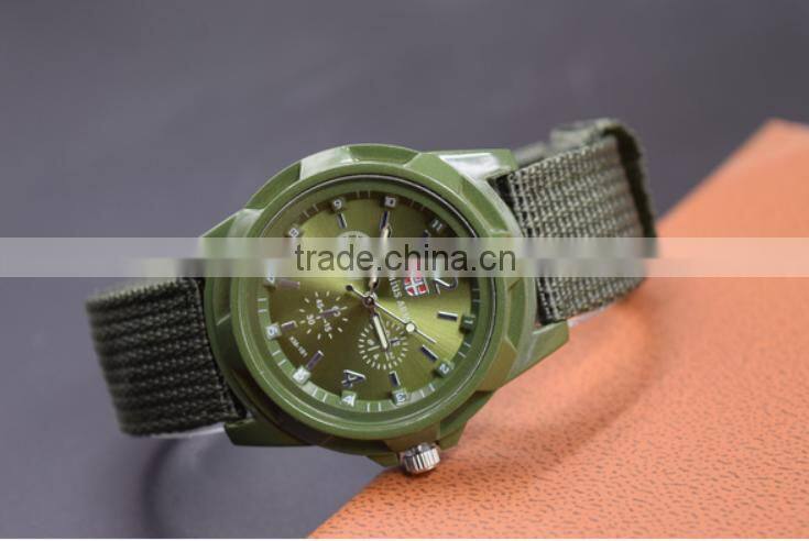 fashion woven man quartz gemius army fitness watch