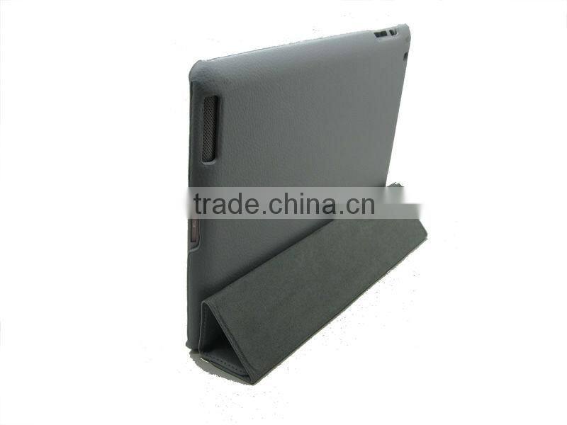 For ipad4 case smart,companion smart cover crystal Gray pc hard case