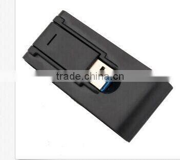 Portable Slim-shape High-Speed 4 port usb 3.0 hub with plastic casing for PC Mac Linux High Performance Interface