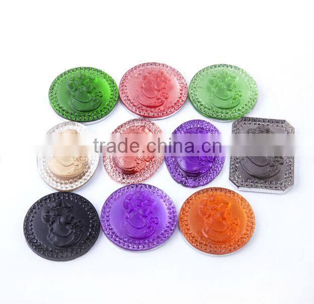 Fashion Resin Cameos,Flat Back resin cameo setting