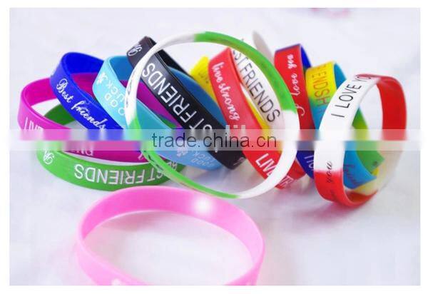 Special custom silicone rubber bracelet/silicone rubber bracelet