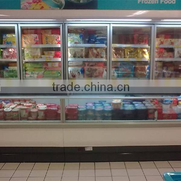 2m 2015 New Product commercial supermarket half fridge half freezer