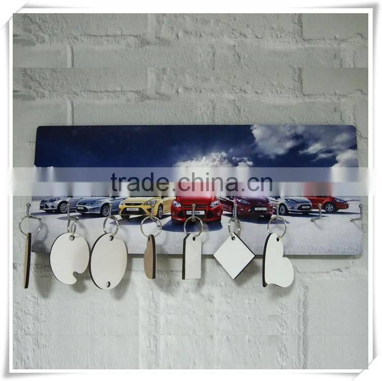 dye sublimation MDF Keyring hanger for heat press