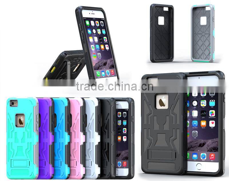 Silicon case with stand for iphone6, for iphone6 cover