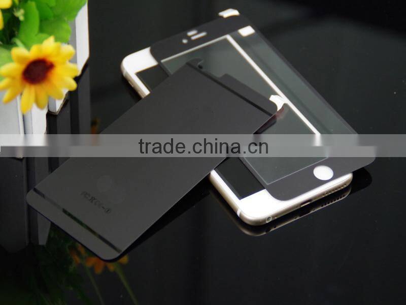 Full Covered Color Tempered Glass Screen Protector For Iphone 6 Metal Titanium Alloy Screen Protector