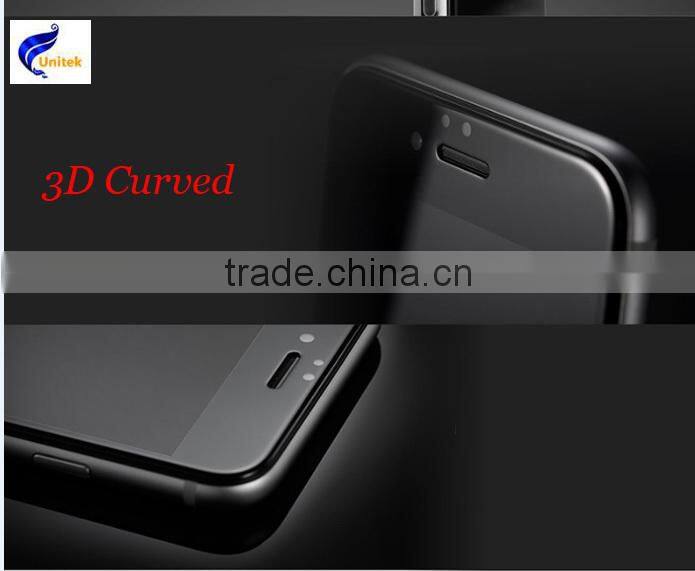 tempered glass film, 9H hardness 3D round edge tempered glass screen protector for mobile phone