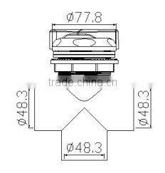 VW150PTH 1.5" spa accessories three-way spa water diverter