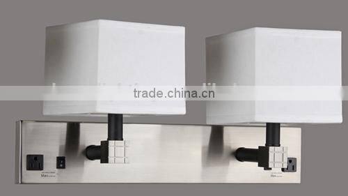 hotel Wall Lamp with brushed nickel and black Finish UL CUL ETL CE ROHS