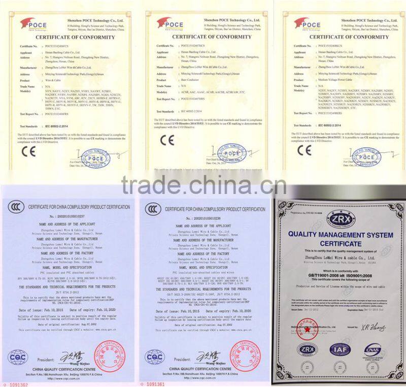 Aluminum Electric Cable 10mm2