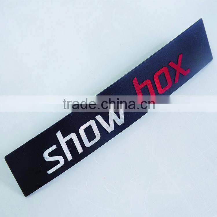 metal painted labels,aluminum embossed wine labels,brushed logo label