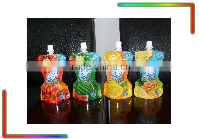 liquid stand up pouch with spout