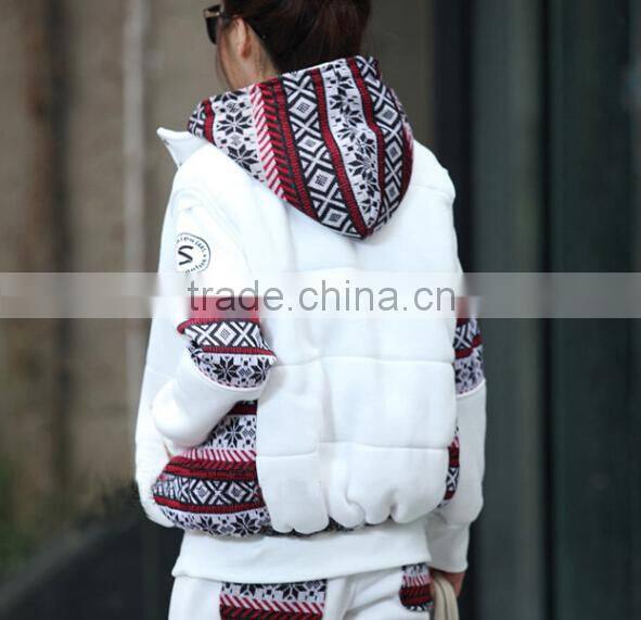 Winter three-piece sweater suit for pergnant women, warm thick maternity clothes for winter