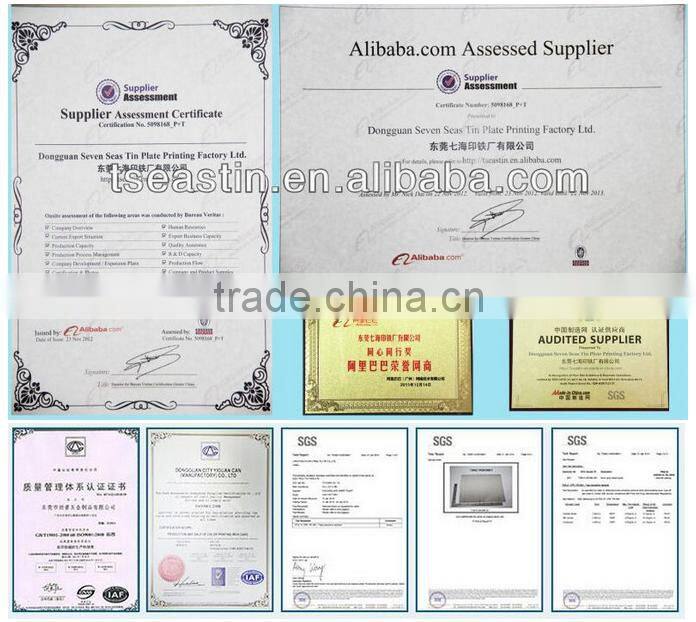 smoke cigarette metal tin box with hinge