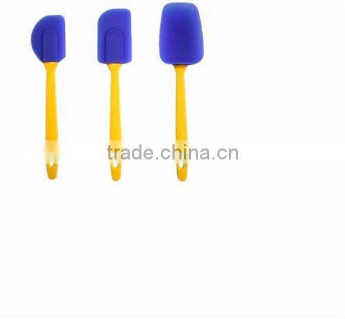 Factory price silicone spatula set FDA silicone spatula set with pp handle