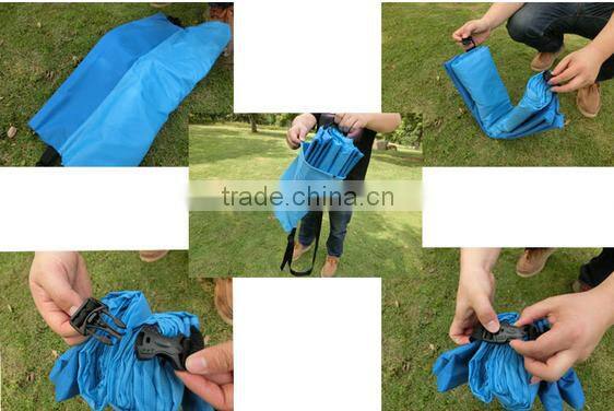 210T nylon Outdoor inflatable fabric air bed inflatable water air bag sleeping bags